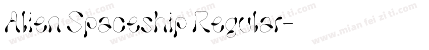 Alien Spaceship Regular字体转换